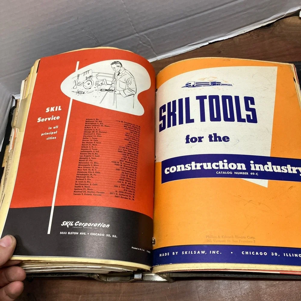 Westinghouse Vintage Tool Catalogs Binder 1952-1953 Industrial Collectible